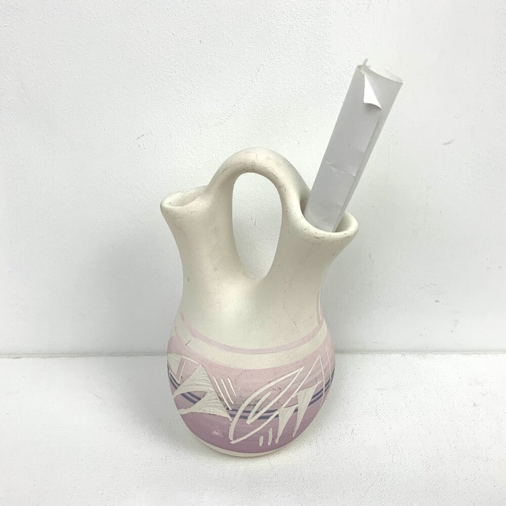 Mesa Verde Navajo Native American Indian Pottery Vase Wedding Signed Vase - Picture 13 of 16